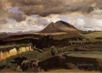  Romanticism Canvas - Mont Soracte plein air Romanticism Jean Baptiste Camille Corot